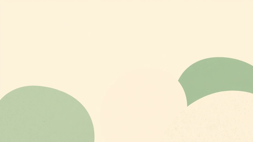 abstract composition of soft circles and low-contrast textures in calming green and beige tones